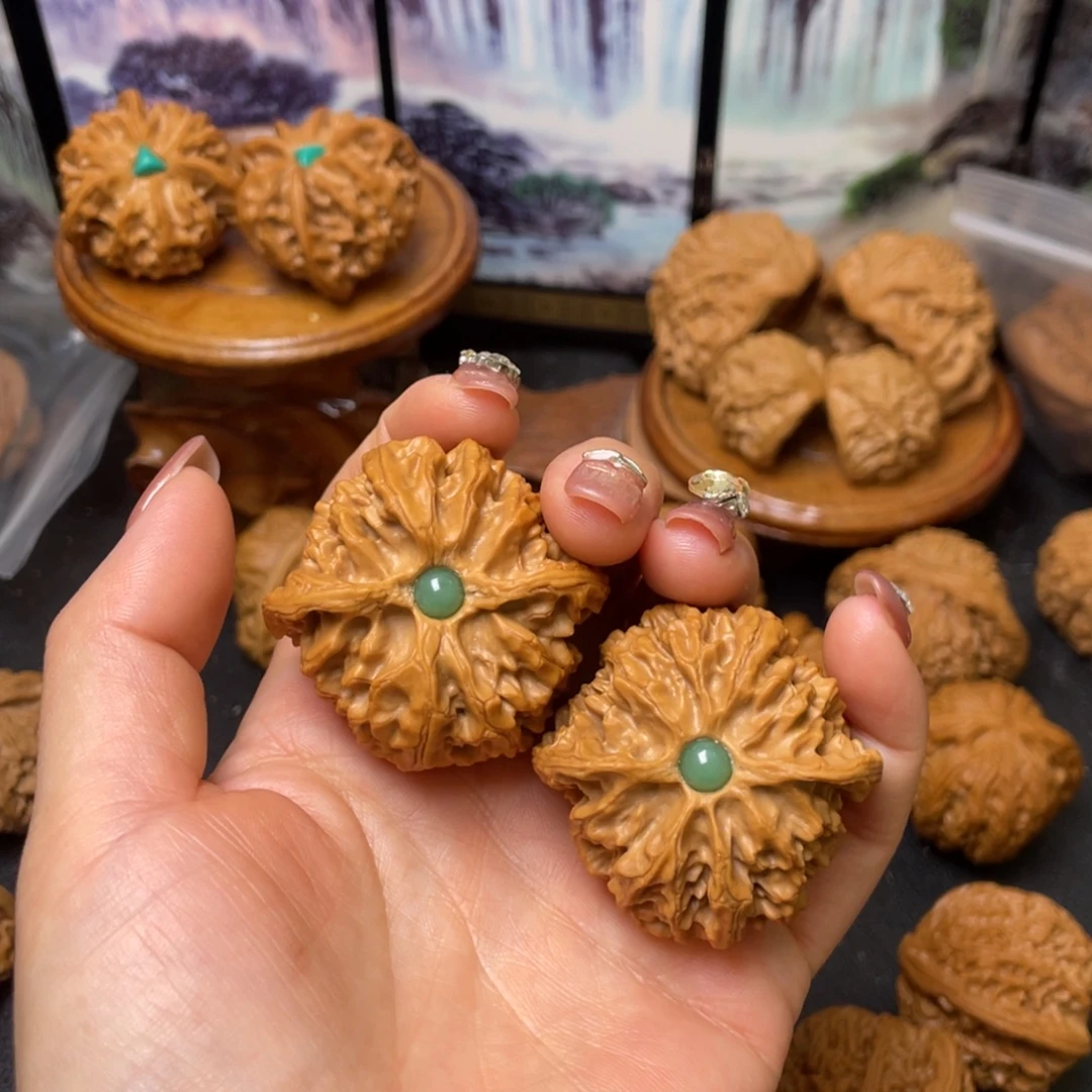 把件文玩核桃43.5全苹果园