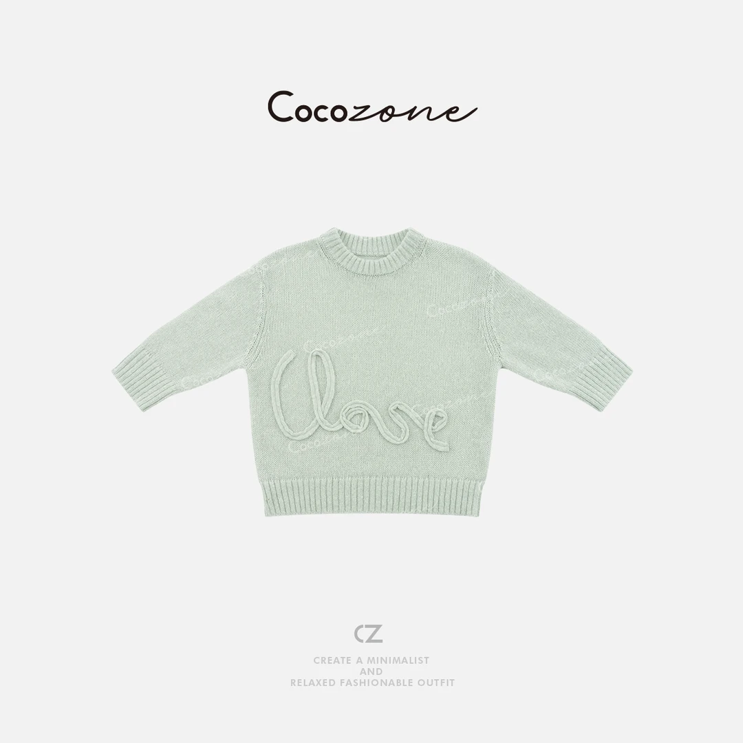 COCO ZONE 刘一一 “尼斯毛衣”马海毛混纺圆领毛织上衣 CD1A1044
