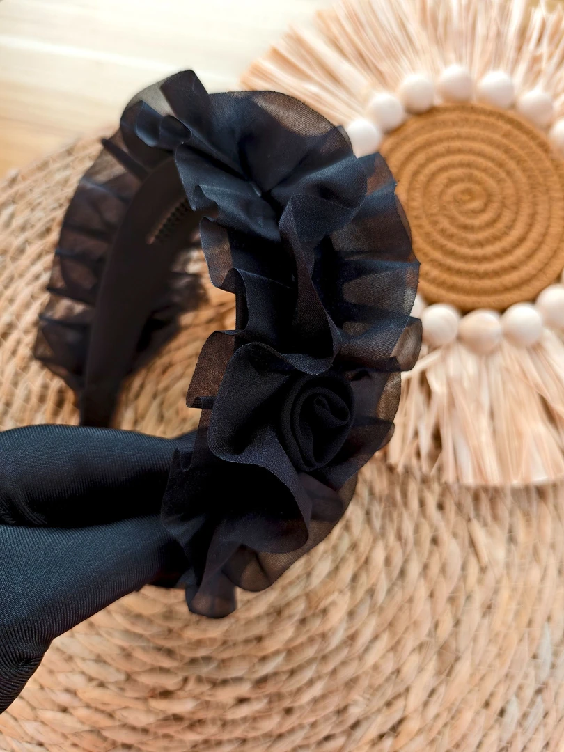 黑色高颅顶显发量复古宽边发饰时尚2025网红发箍外出外出专用发箍