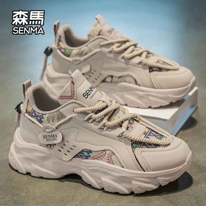 森马男鞋夏季新款国潮厚底老爹鞋学生透气百搭ins潮流休闲鞋男款