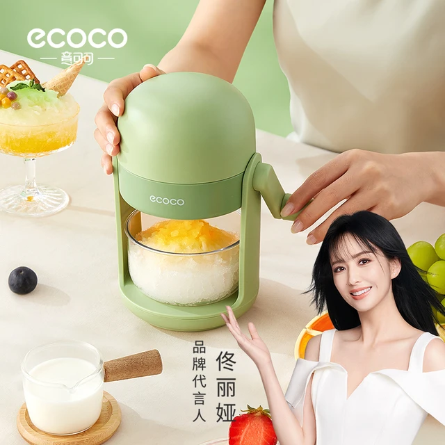 意可可手动刨冰机家用小型雹冰机绵绵冰沙机手摇碎冰机摆摊不插电