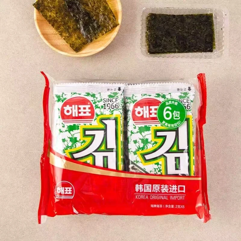 （12g*4包）【保质期到7月21日】海牌海苔12g/包【每包6袋】
