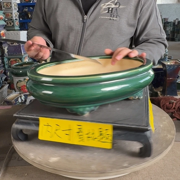 。一风堂石湾花盆 色差 内30*19*6