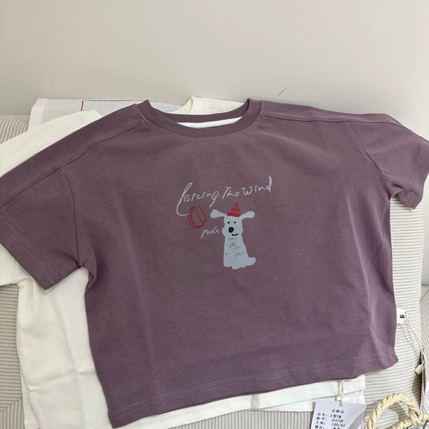 儿童夏季男童小熊可爱卡通T恤