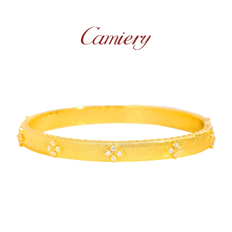 CAMIERY/卡美瑞 新中式轻奢拉丝手镯百搭时尚