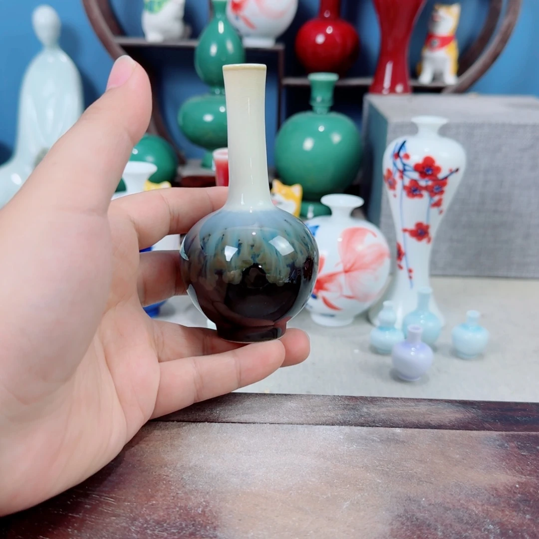 陶瓷手工小花器摆件