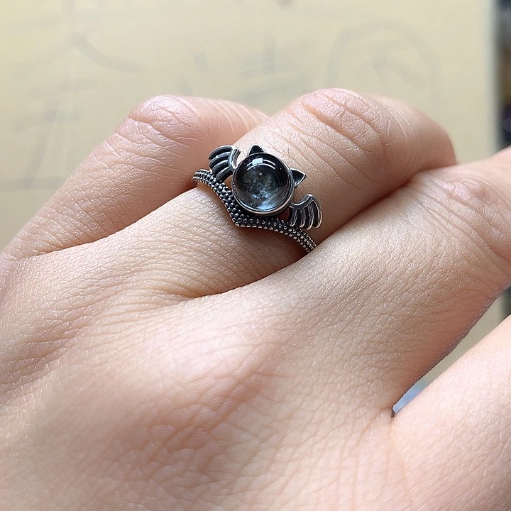 水晶水晶戒指银S925镶嵌