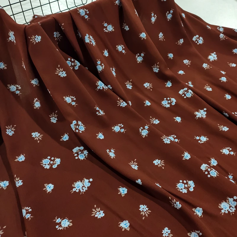 小兰/花咖 柔云木棉绸布料 夏季凉爽人造棉绵绸 服装连衣裙面料