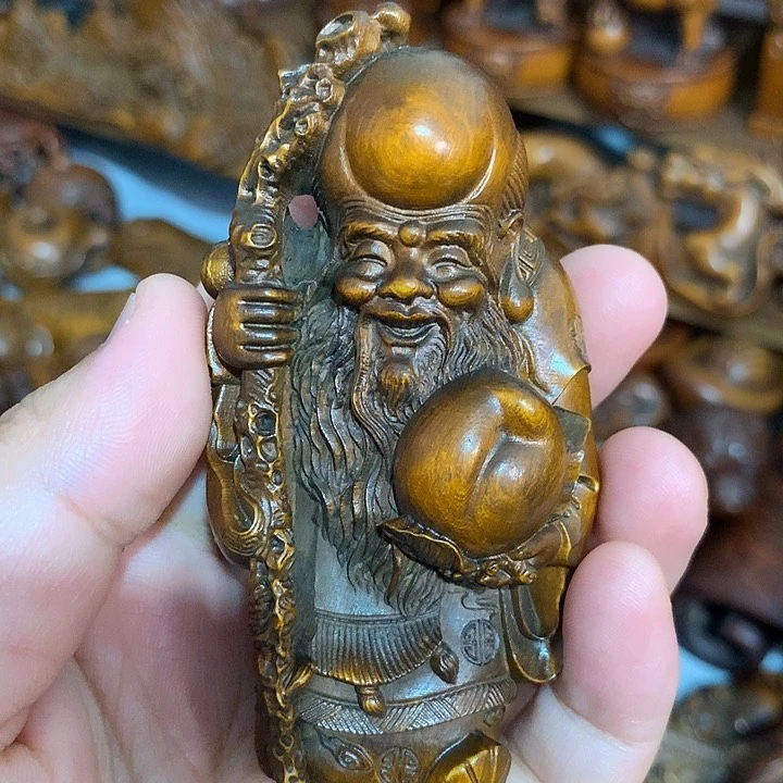 黄杨木寿星摆件的