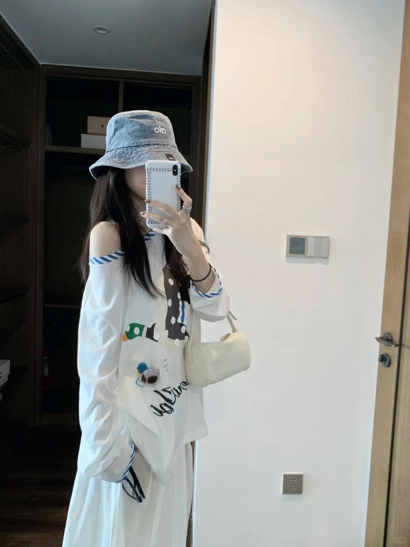 2025夏季新款时尚套装气质显瘦印花洋气休闲百搭上衣长袖半身裙女