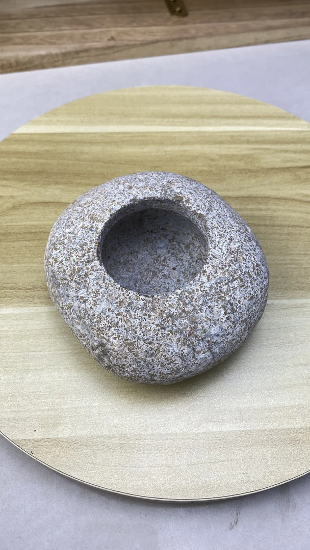 石头花盆 手工创意花盆  随形石头花盆 花瓶花器