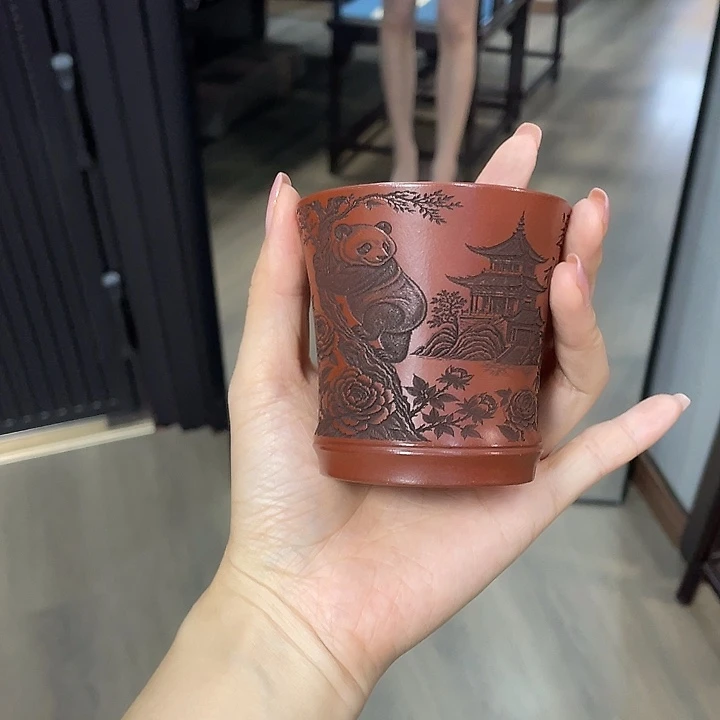 茶壶紫砂全手工打造