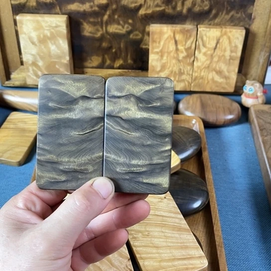 【闪购商品】有**由金丝楠阴沉木无事牌一对