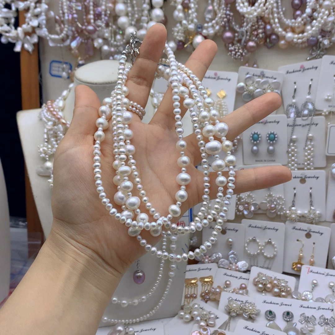 *****合金淡水珍珠耳饰项链