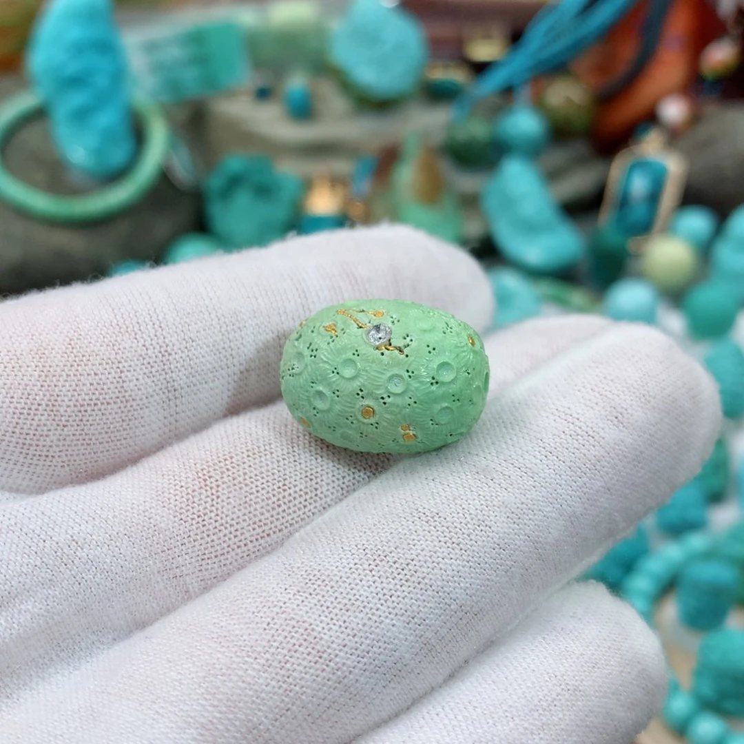 绿松石珠宝奇石未镶嵌