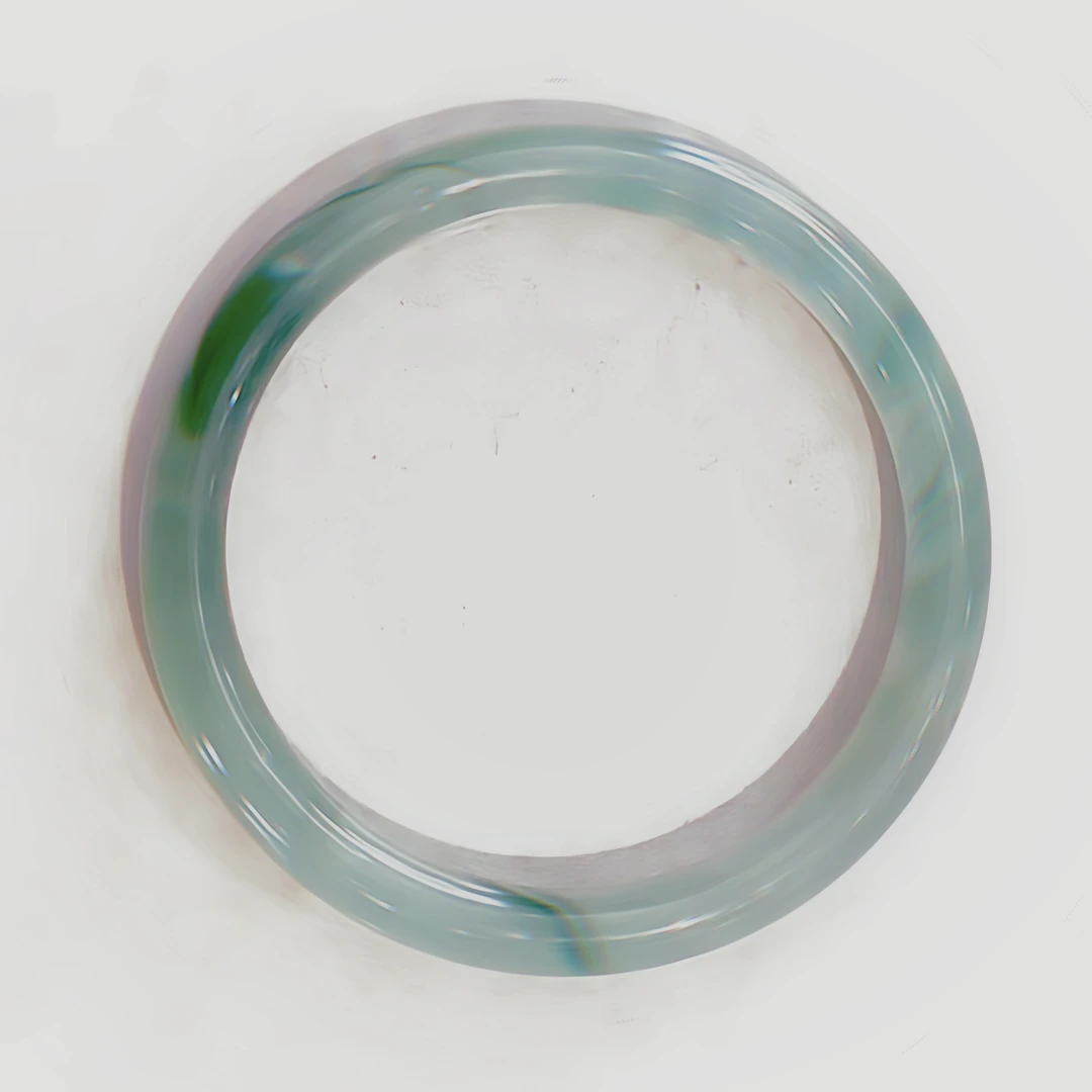 非金属玻璃手镯 气质高级感不知春手镯60圈口