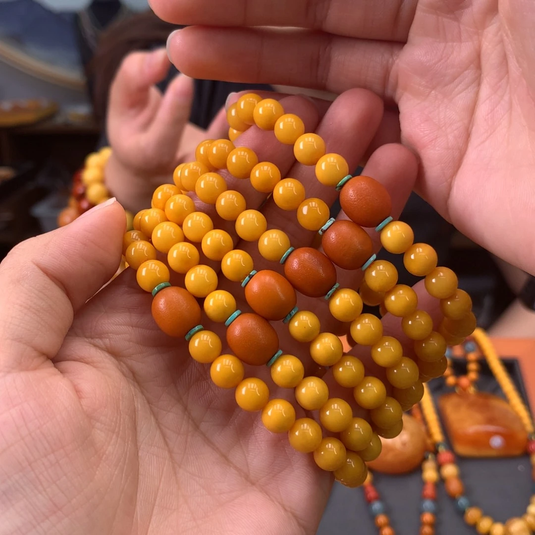 手串蜜蜡未镶嵌多样性发一