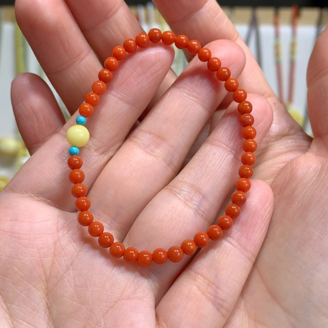 南红玛瑙手链未镶嵌林*16手围