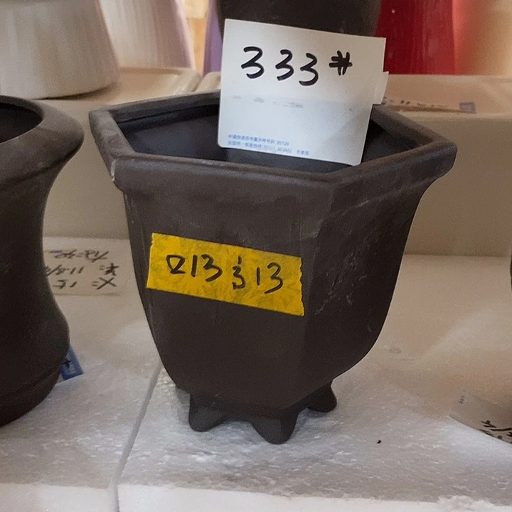 摆件陶盆有孔 瑕疵介意勿拍