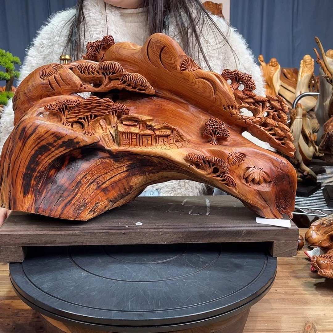柏木（崖柏）随型艺术根雕