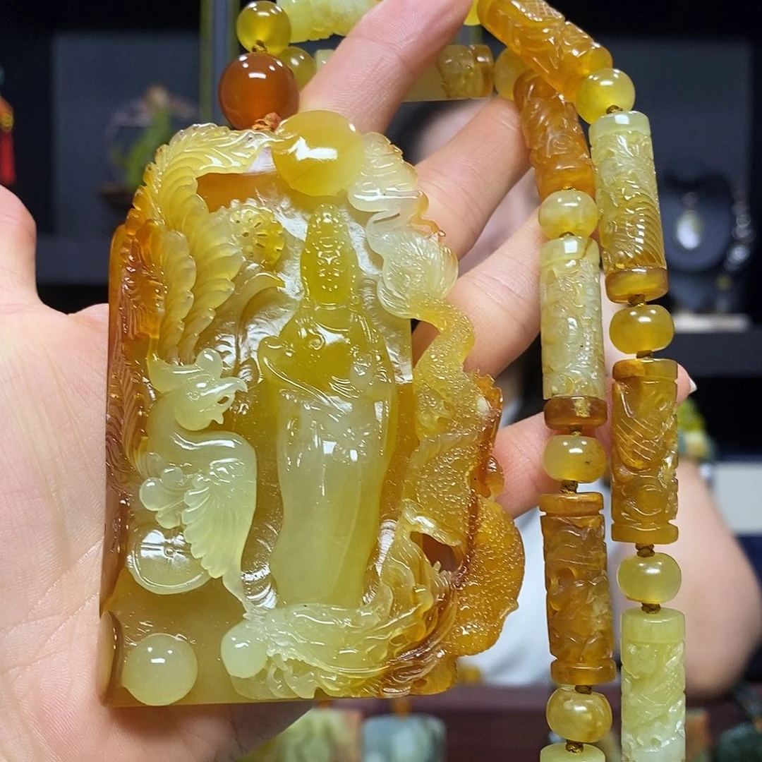 未镶嵌岫玉挂件吊坠