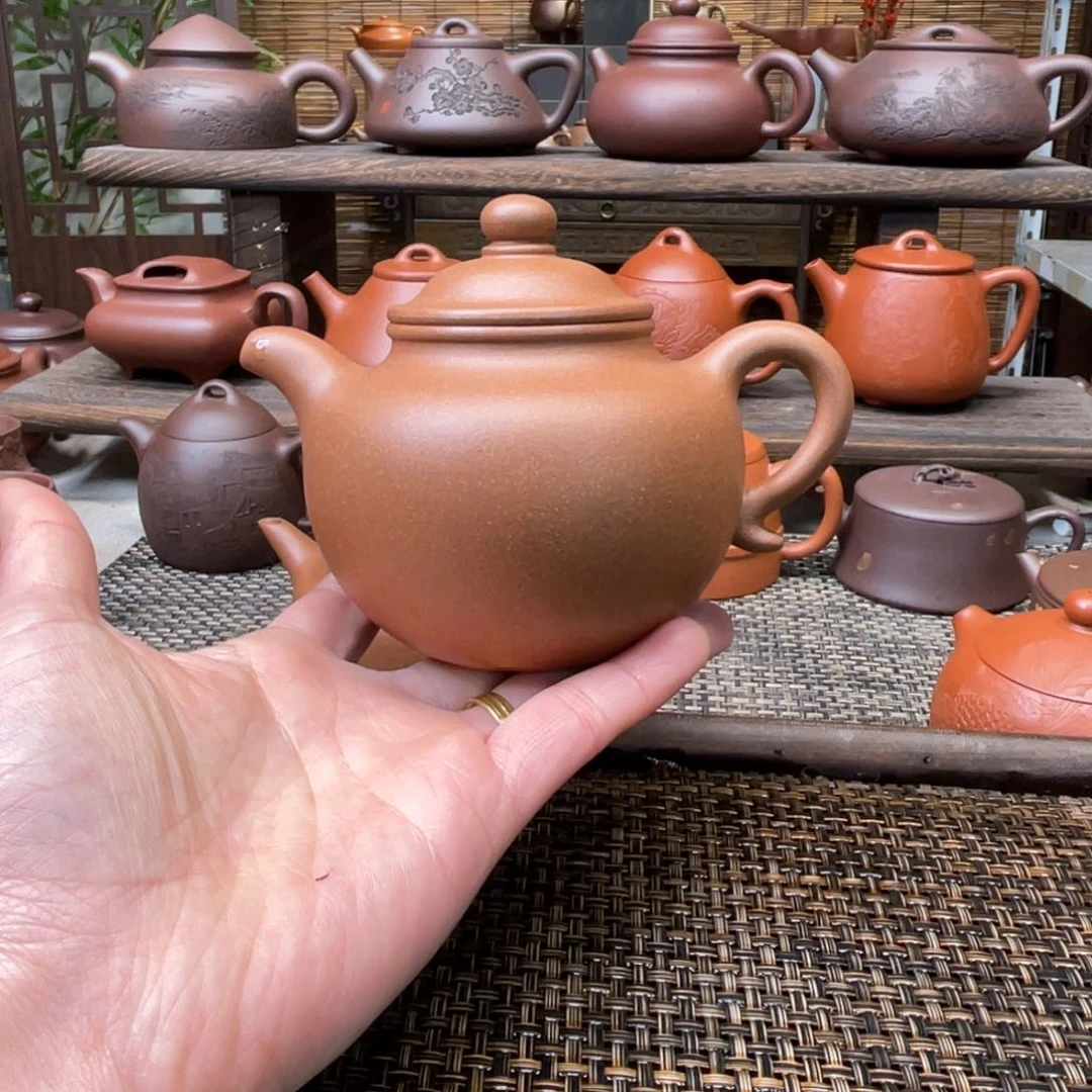 紫砂茶壶宜兴原矿紫砂手工制全280