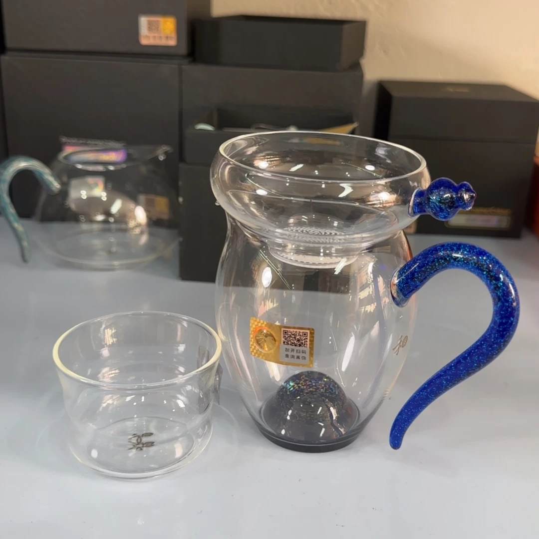 禾器斑斓怡然➕宝蓝金激光茶漏