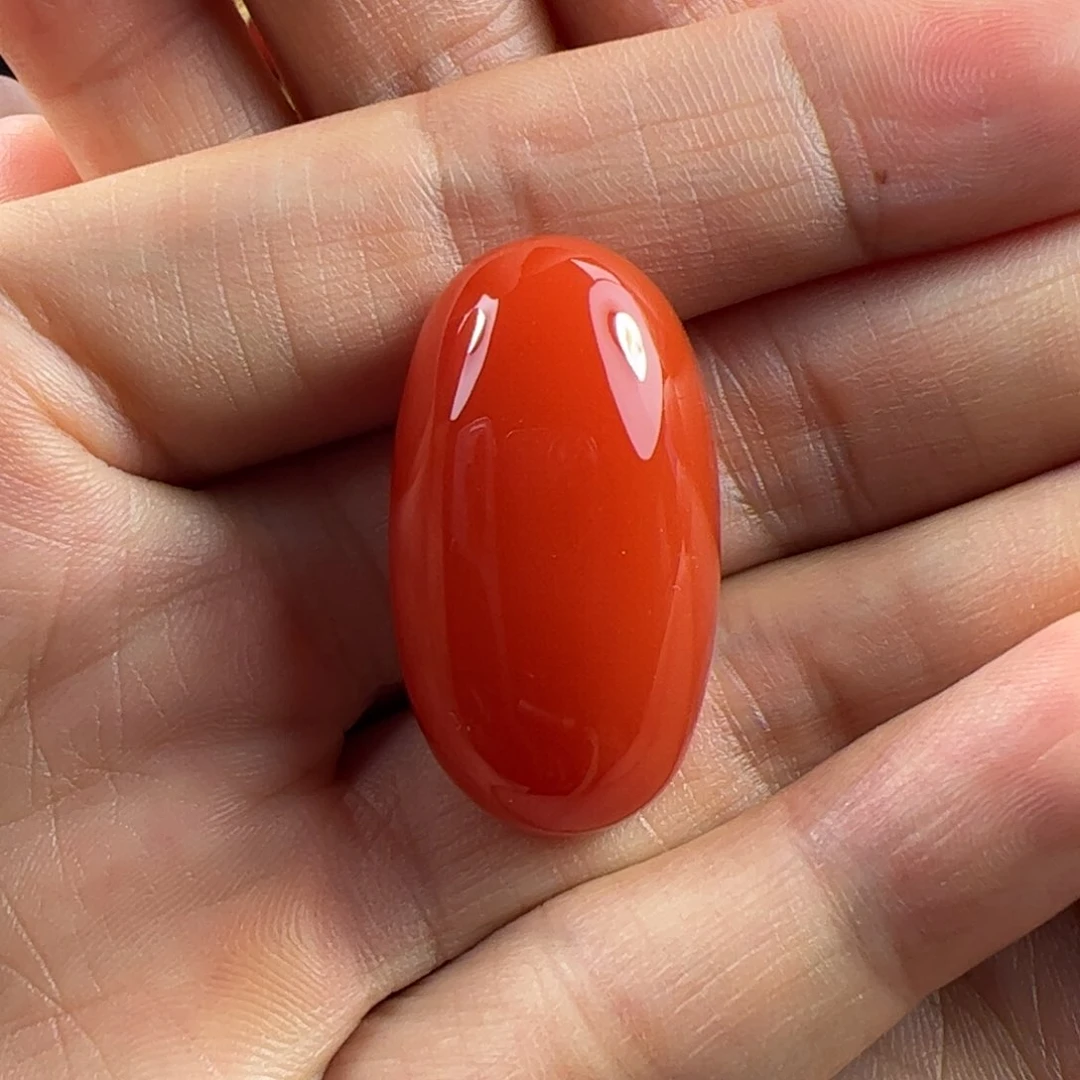 南红玛瑙蛋面未镶嵌