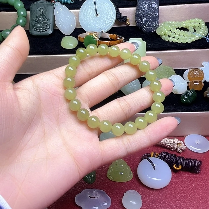 和田玉未镶嵌手链