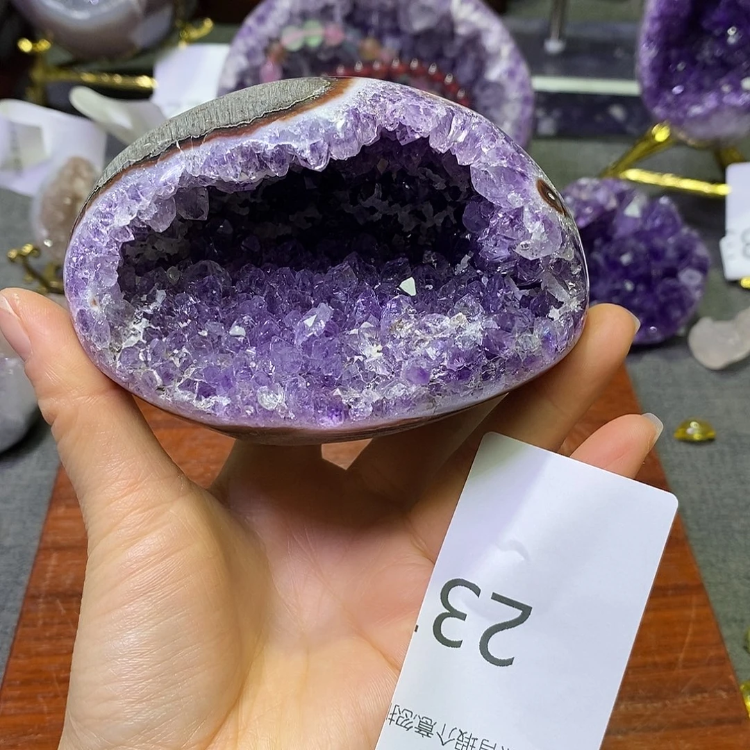 紫晶未镶嵌珠宝半成品