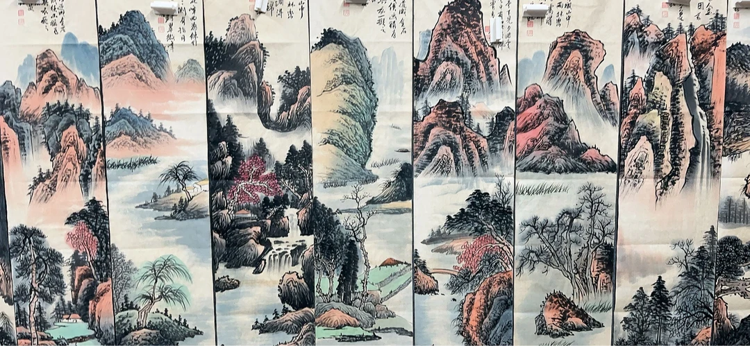 【星苒】精品十二条屏装饰画通用链接