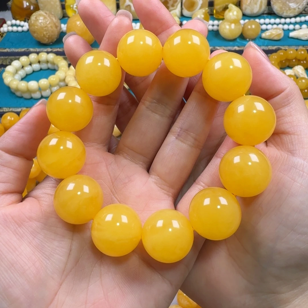 手链琥珀未镶嵌同料