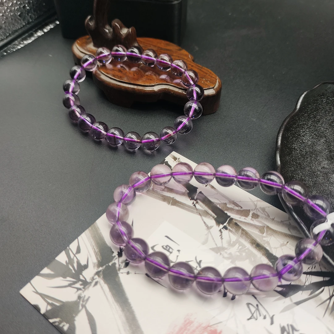 【老王好物优选】Htc06-1114-天然紫水晶手串多样性发一