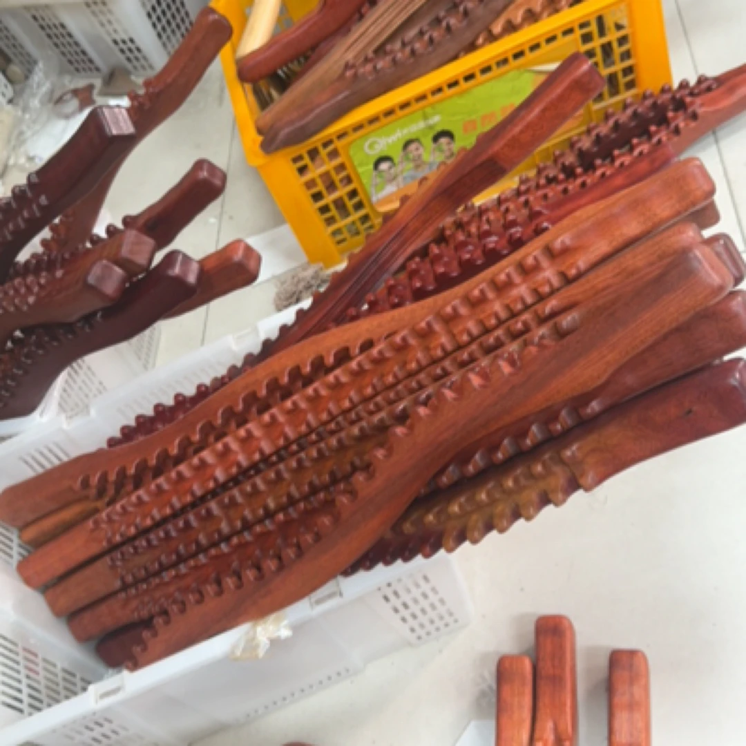 孙善升檀木64cm加长擀筋棍疏通肩颈美容开背