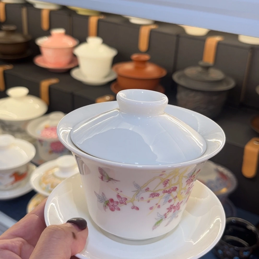 陶景德陶瓷盖碗茶具