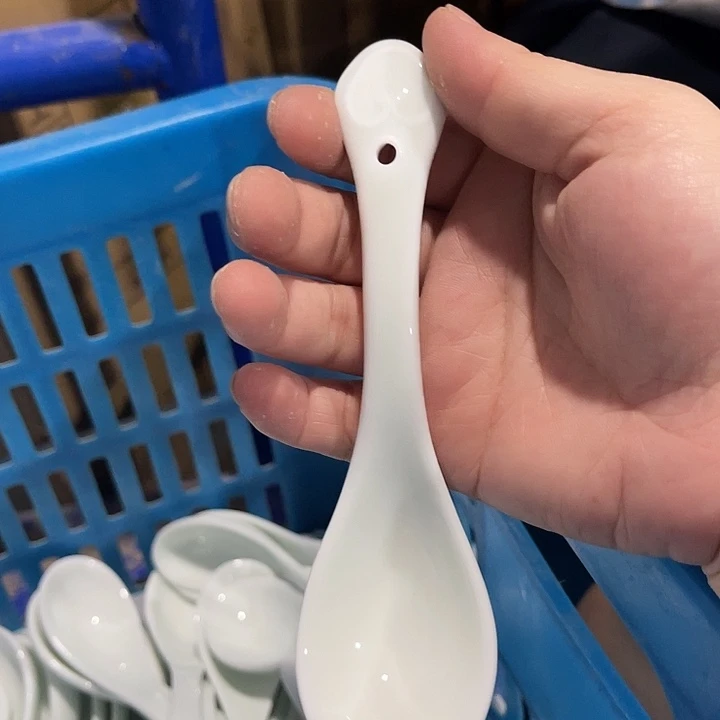 瓷片云青小勺六个包邮