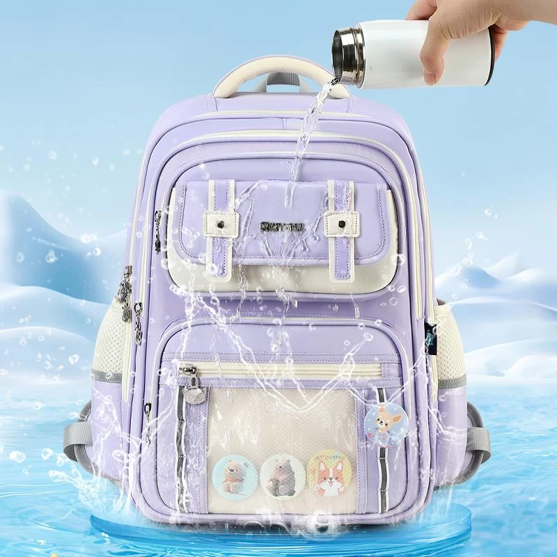 2025新款儿童书包小学生男女孩减负护脊一三六年级轻便防水双肩包