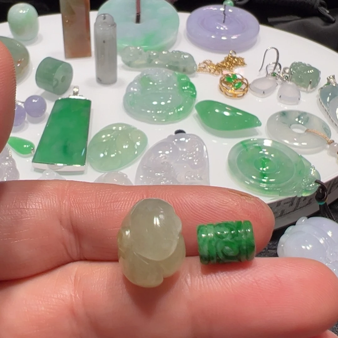 翡翠未镶嵌颈饰s***n配件