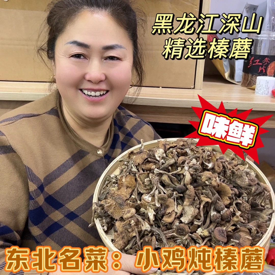2025年东北榛蘑 小鸡炖榛蘑 鲜香浓郁
