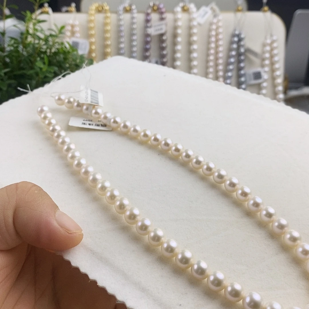 淡水珍珠14K金镶嵌颈饰