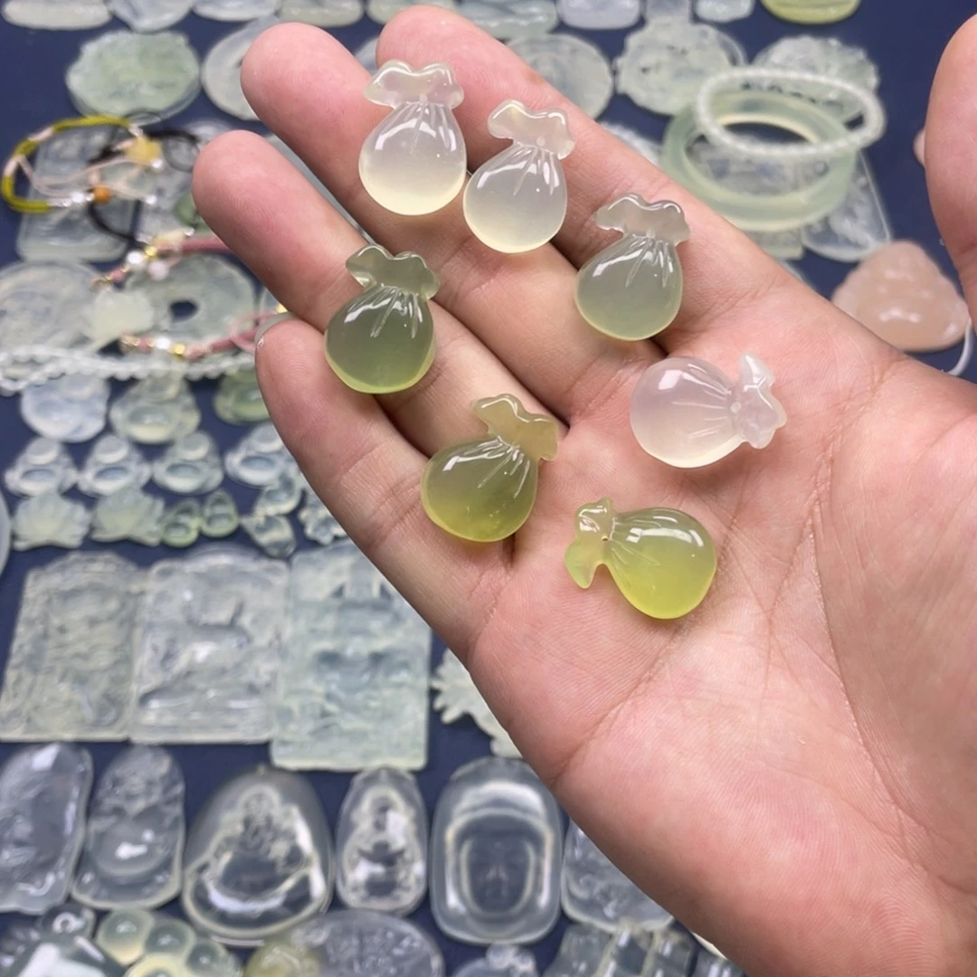 蛇纹石玉未镶嵌多样性随机发一