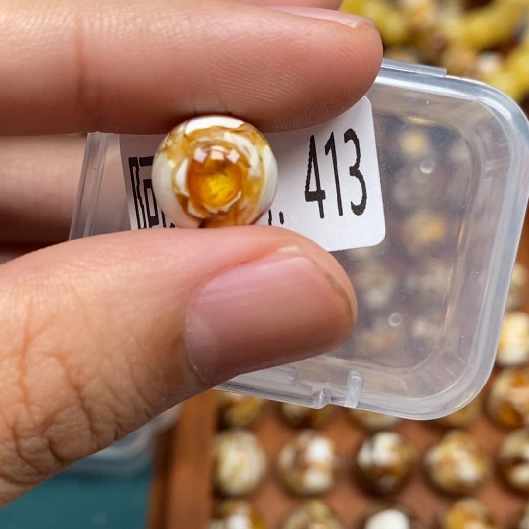 把件猴头核桃沁色圆珠老型413