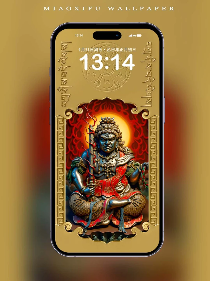 不动明王壁纸 | 4K画质 | 生肖鸡本命佛不动尊菩萨 护佑 纳福