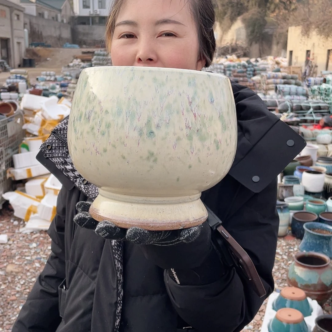 红陶王嫂花盆0217-917