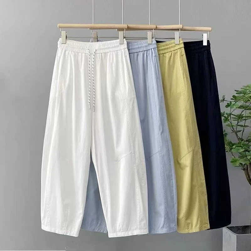 美美服饰8531夏季新款100%棉气球裤减龄休闲宽松哈伦裤