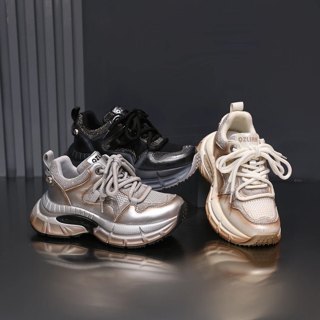 千之恋E增高6CM2025夏季新款轻奢爆款休闲风百搭软底透气女鞋8863