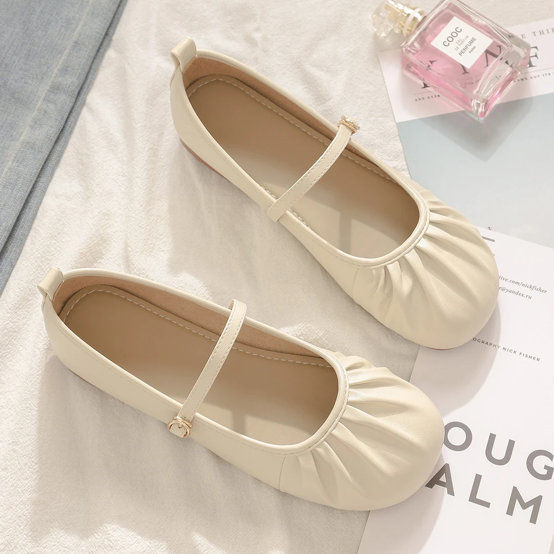 玛丽珍鞋女法式单鞋2025年春秋奶奶鞋软底温柔鞋配裙子的豆豆鞋夏