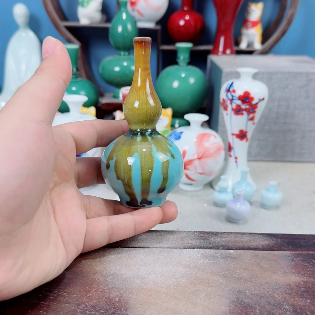 陶瓷手工小花器摆件