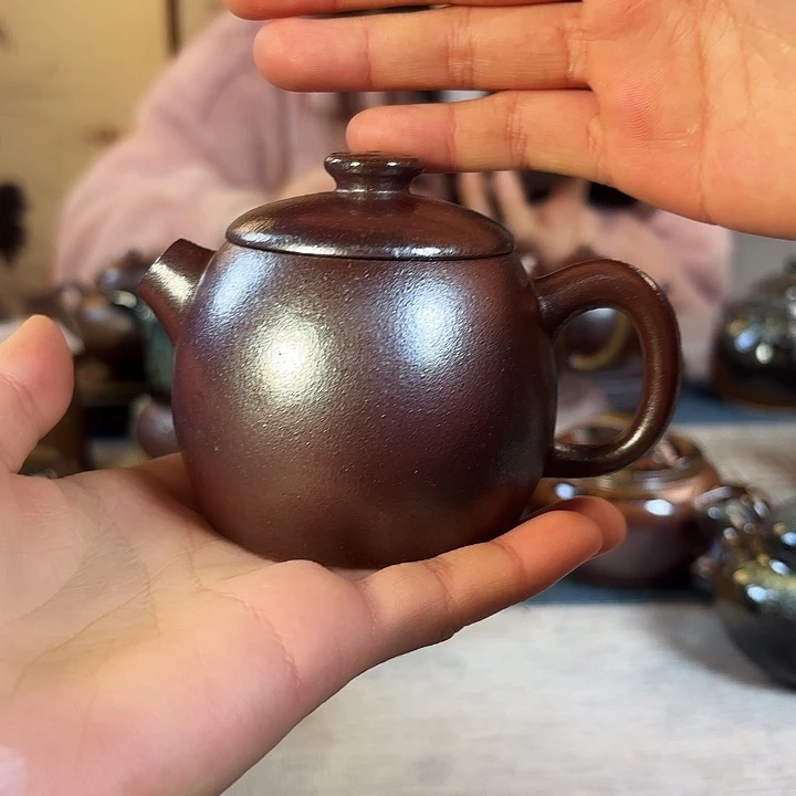 壶柴烧紫砂壶巨轮