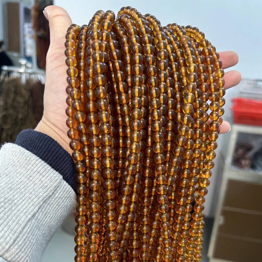 【九珑严选】金棕茶珀108男士款大项链项圈拍3单